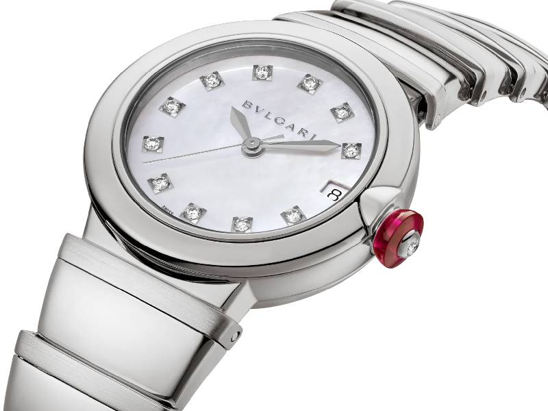 WOMEN'S WATCH AUTOMATIC STEEL/STEEL WITH DIAMONDS LVCEA BULGARI 102199